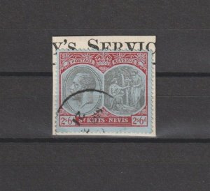 ST KITTS & NEVIS 1920 SG 33 USED Cat £42