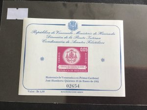 Venezuela 1961 mint never hinged  stamps sheet R33279