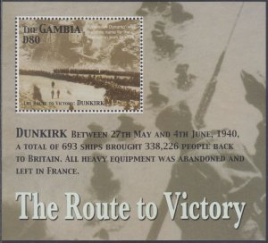 GAMBIA Sc# 2858 MNH SOUVENIR SHEET - DUNKIRK - 60th ANN END of WWII