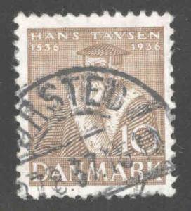 DENMARK  Scott 254 stamp  1936