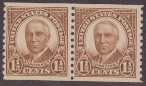 686 Harding MNH Coil Pair      