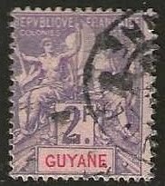 French Guiana 50, used. 1902.  (F468)