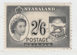 1963 Nyasaland Protectorate Revenue Overprint 2s6d Used Stamp A23P42F13539-