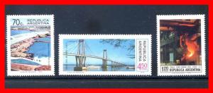 Argentina 1974 #1023-1025, Development set of 3  --  MNH