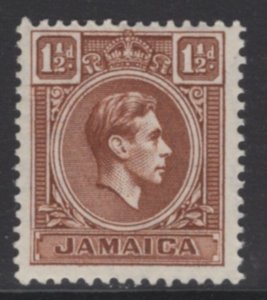 JAMAICA SG123 1938 1½d BROWN MTD MINT