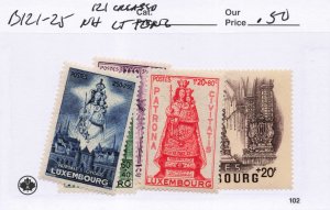 LUXEMBOURG  B121-25  MNH  121 CRESED LIGHT TONING