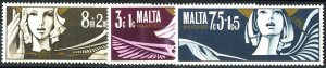 MALTA - SC #B10-11-12 - MINT NEVER HINGED SET OF 3 - 1972 - Item MALTA016