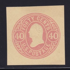 U73 VF-XF mint cut square nice color scv $ 125  ! see pic !
