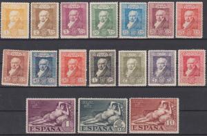 Spain #386-402 F-VF Unused CV $29.45 (18073)  