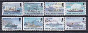 British Antarctic Territory BAT 202-09 MNH 1993 1p-30p Research Ships Issues VF