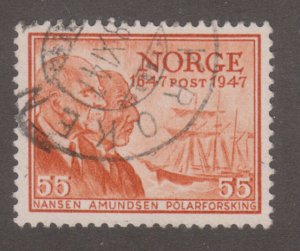 Norway 287 Fridtjof Nansen and Roald Amundsen 1947