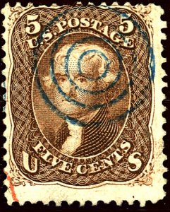 U.S. # 76 Used Blue Target Cancel