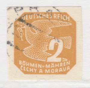 Czechoslovakia Ger. 1943 BOHEMIA AND MORAVIA 2h Used A25P41F19231 Protectorate-