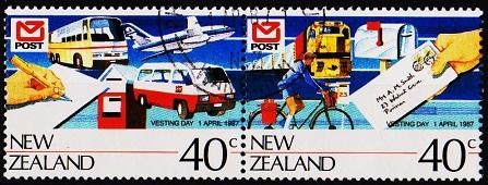 New Zealand. 1987 40c(Pair). S.G.1421/1422 Fine Used