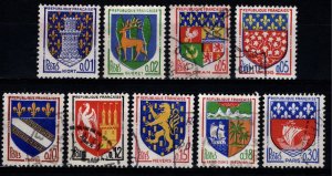France 1960-65 Coat of Arms Definitives, Set [Used]