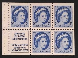 Canada 341aiii Booklet Pane VF MNH