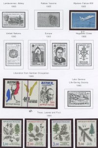 France #1977a/1984-1987 Mint (NH) Single (Complete Set)