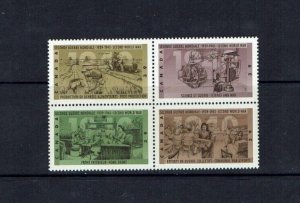 Canada: 1990 50th Anniversary of Second World War, (2nd Issue)  MNH Block