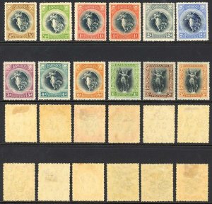 Barbados SG201/12 1920 set of 12 M/M