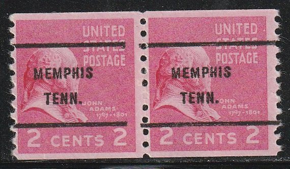 Precancel - Memphis, TN - PSS 841-61 - Coil Gap Pair - NG