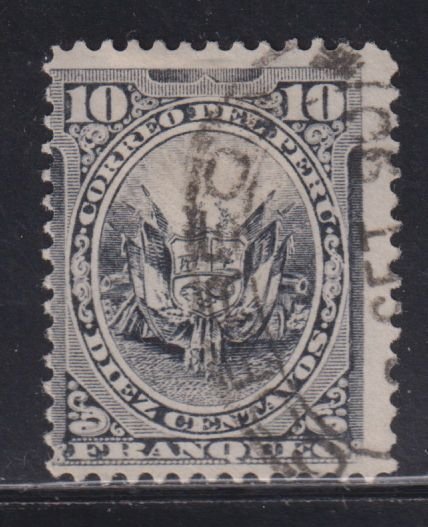 Peru 110 Coat of Arms 1886