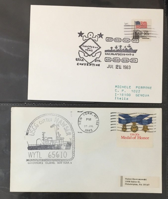 USA Ships Paquebot + SIgned Covers Cards (Apx 35) UK1258