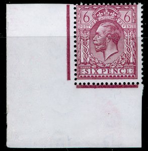 SG385 SPEC N26(8), 6d plum, NH MINT. HENDON CERT. CORNER MARGINAL