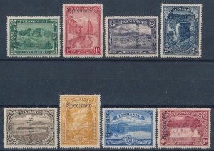 TASMANIA 1899 Pictorial set Specimen. SG 229-36s cat £550. Very scarce.