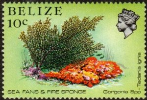 Belize 705 - Mint-NH - 10c Sea Fans / Fire Sponges (1984) (cv $0.95)