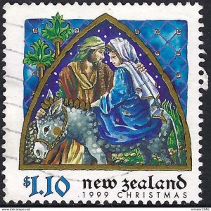 NEW ZEALAND 1999 QEII $1.10 Multicoloured, Christmas-Joseph and Mary SG2290 FU