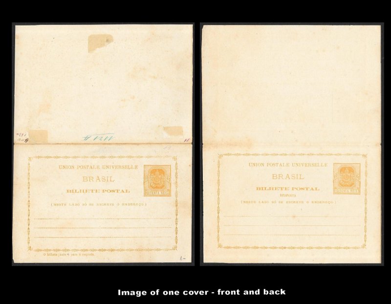 BRAZIL (115+ Pcs) Very Old Postal Stationery Collection c1880s to 1930s