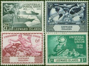Leeward Islands 1949 UPU Set of 4 SG119-122 Fine & Fresh MM