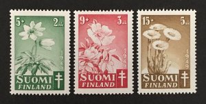Finland 1949 #b98-100, Tuberculosis, MNH.