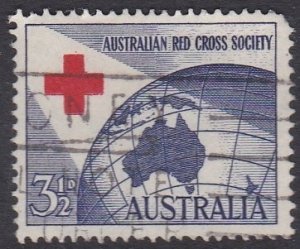 Australia -1954 40th Anniv Aust Red Cross Society - 3 1/2d used