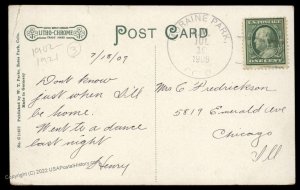 USA 1909 Moraine Park Colorado DPO Helbock R3 Cover Estes Park Thompson 92673