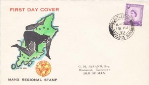 Isle of Man Scott 2 Rubberstamp Address.