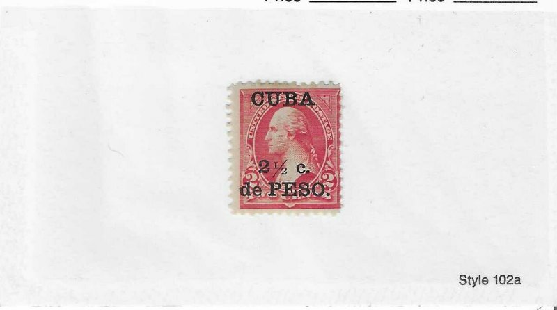 CUBA UNDER US ADMIN SCOTT# 223 MLH