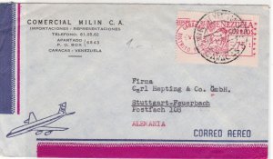 Venezuela 1962 Caracas Cancel Airmail to Alemania Stamps Cover ref R 18605