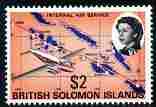 Solomon Islands 1968-71 Internal Air Service $2 unmounted...