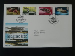 marine life FDC Jersey 1973