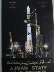 ​AJMAN STAMP-AIRMAIL-SPACE PROGRAMS & WORLD FAMOUS PEOPLES CTO LARGE SHEET VF