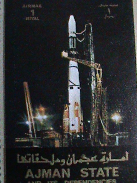 ​AJMAN STAMP-AIRMAIL-SPACE PROGRAMS & WORLD FAMOUS PEOPLES CTO LARGE SHEET VF