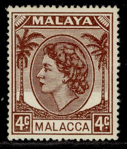 MALAYSIA - Malacca QEII SG25, 4c brown, LH MINT.