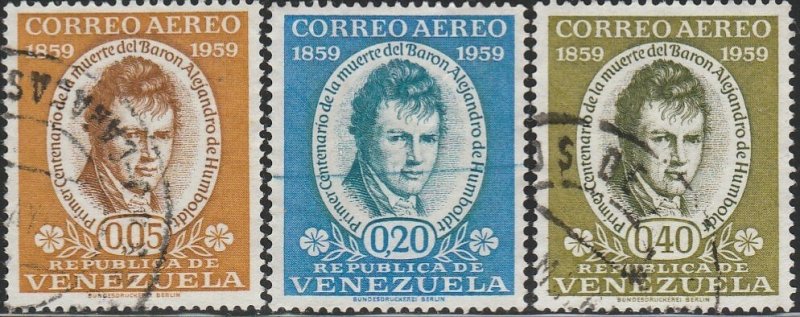 Venezuela, #C709-C711 Used From 1960