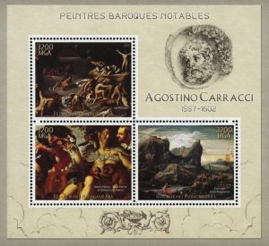 Madagascar 2015 AGOSTINO CARRACCI Italian Painter Sheet Perforated Mint (NH)