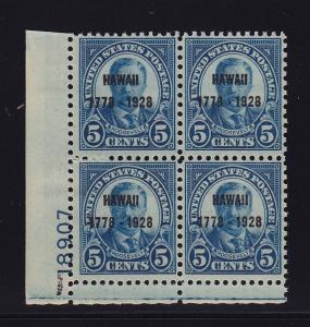 648 Plateblock VF-OG mint never hinged with nice color cv $ 425 ! see pic !