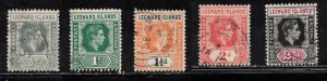 LEEWARD ISLANDS Scott # 120-4 Used - KGVI