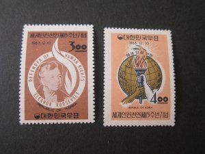 Korea 1963 Sc 414-5 set MNH