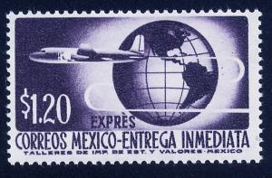 MEXICO E19 $1.20Pesos 1950 Definitive 2nd Printing wmk 300 LH OG