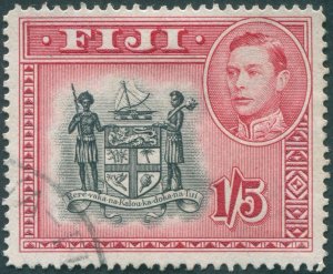 Fiji 1940 1s 5d black & carmine SG263 used